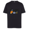 Kinder Raben-T-Shirt Schwarz