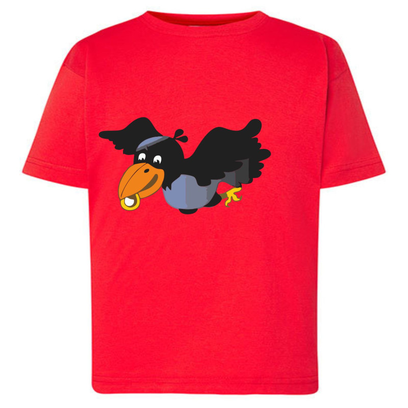 Kinder Raben-T-Shirt Rot