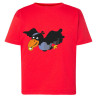 Kinder Raben-T-Shirt Rot