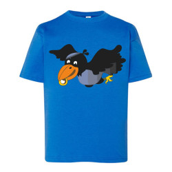 Kinder Raben-T-Shirt Blau