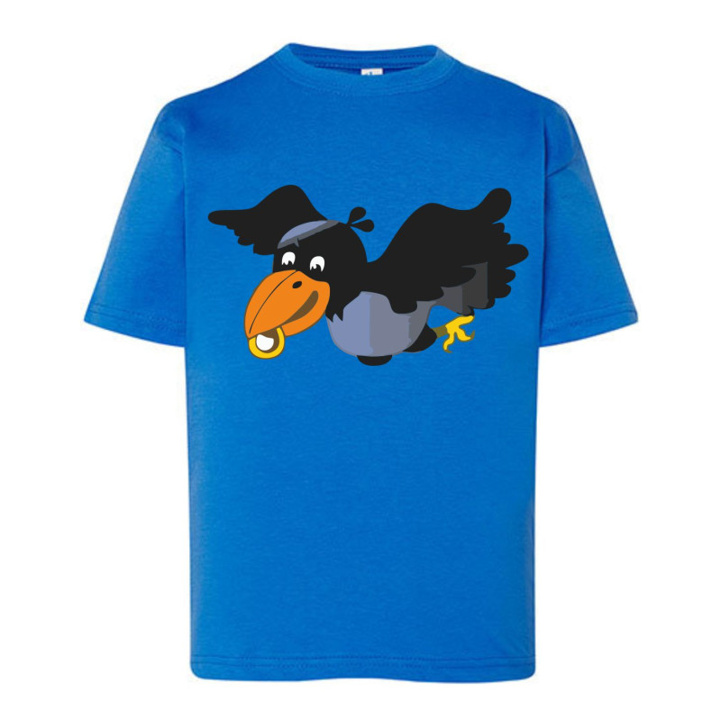 Kinder Raben-T-Shirt Blau