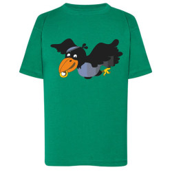 Kinder Raben-T-Shirt Grün
