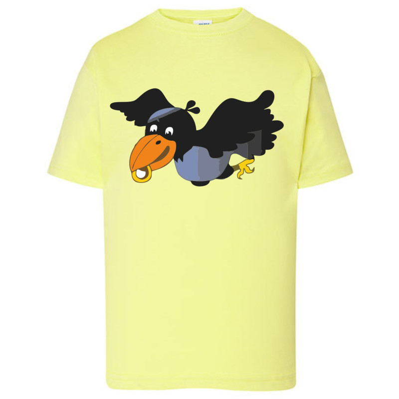 Kinder Raben-T-Shirt Gelb